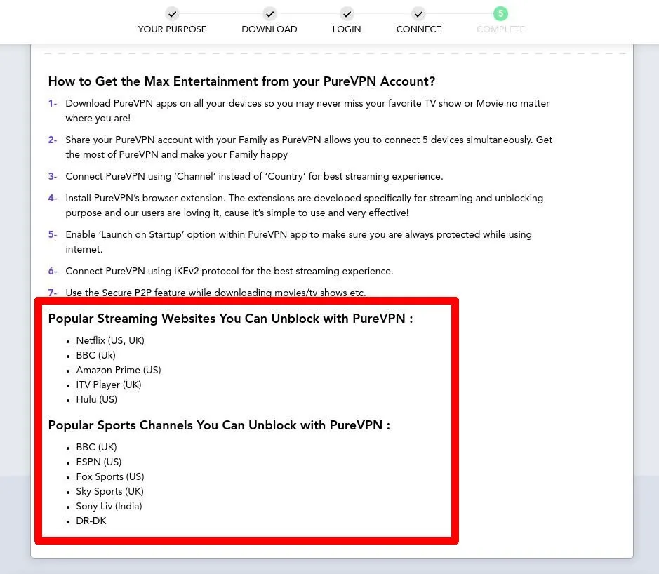 PureVPN - Streaming NetFlix Setup