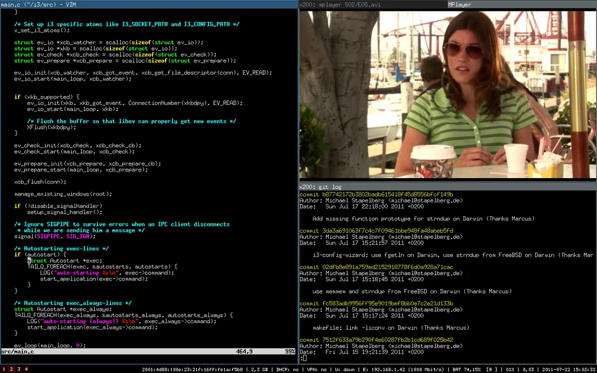 i3 tiling Manager 1